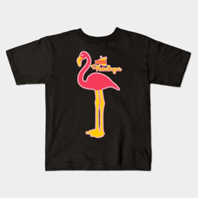 Defunct Miami Beach Flamingos Baseball Team Kids T-Shirt by Defunctland